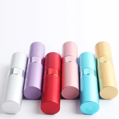 Hot sell 8ml 15ml easy refillable fill pocket size travel aluminum spray perfume bottle