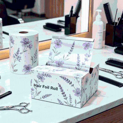 Customized Biodegradable Food Grade Professional High Temperature Resistance Aluminum Hair Foil Salon Foil Roll Hairdessing Foil
