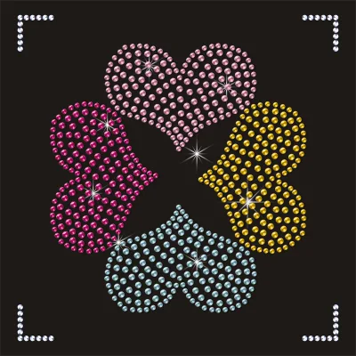 3D Rhinestone Patches Iron-On Stickers Women's Hat Sweatsuit Custom Logo Recollections