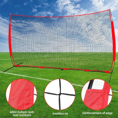 20X10FT Portable Collapsible Field Equipment Sports Barrier Net Backstop for Baseball Softball Soccer Lacrosse Rebounder