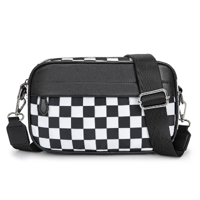Retro Durable Crossbody for Women Wholesale Fashion Square Messenger Bag with Zipper Closure Polyester