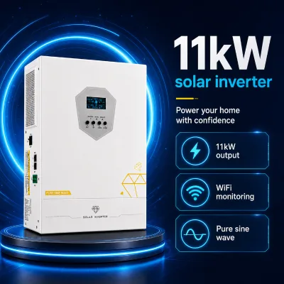 11kW Solar Inverter QD High Power Pure Sine Wave WiFi Monitoring Affordable Home Energy System