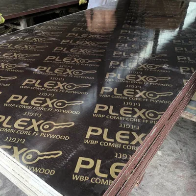 Brown film with logo shuttering plywood/film faced plywood 1220x2440mm