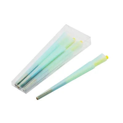 Customize Your logo King Size/1 1/4 Rolling Cone 100% Natural Unrefined Rolling Cone with Filter Cone Hemp Paper Rice Pulp Paper
