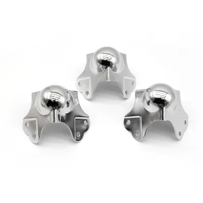 Strong Steel/Stainless Steel Flight Case Corner with Chrome/Blue Zinc Finish 35mm Angle RoHS Certified Model CG3006