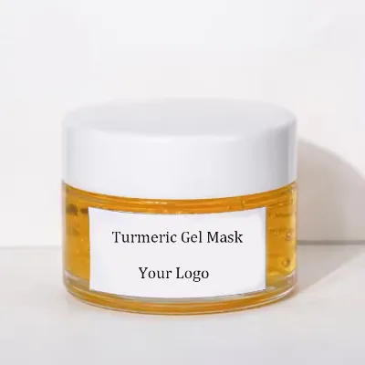 OEM Organic Turmeric Gel Mask with Vitamin C Functional Facial Skin Care for Brightening Exfoliating Nourishing Moisturizing