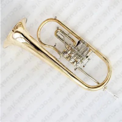 Focustyle Professional Quality BB Tone Flugelhorn Music Flugel Horn Brass Instrument