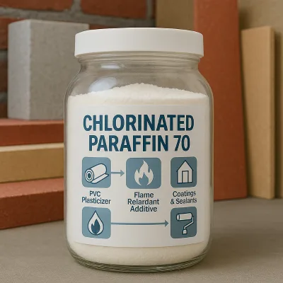 Excellent Flame Retardant Chlorinated Paraffin 70% Chlorinated Paraffin-70 MCCP CAS 63449-39-8