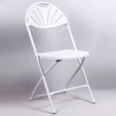 Wholesale Foldable White Plastic Banquet Chairs Modern Design for Outdoor Events for Schools Parks and Dining for Weddings
