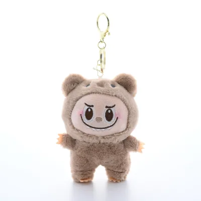 Cute Variations of Labubu Plush Toy Keychain Pendant Fashion Trend Models Schoolbag Pendant