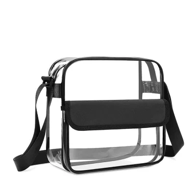 High Quality Clear Fashion PVC Crossbody Sling Stadium Bag for Women & Men