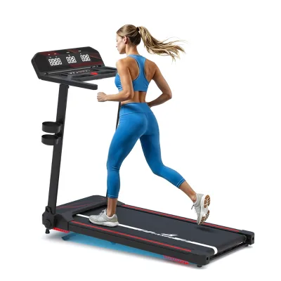Smart Folding Treadmill with FitForge App & Bluetooth Audio - 12KM/H High Speed Running Machine