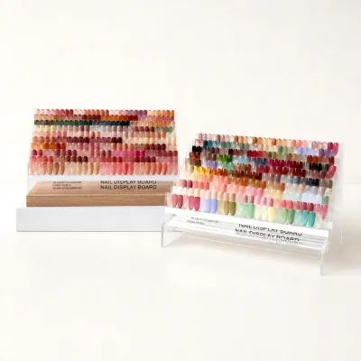 Step Ladder Acrylic Nail Swatch Display Stand Large Capacity Nail Color Comparison Rack