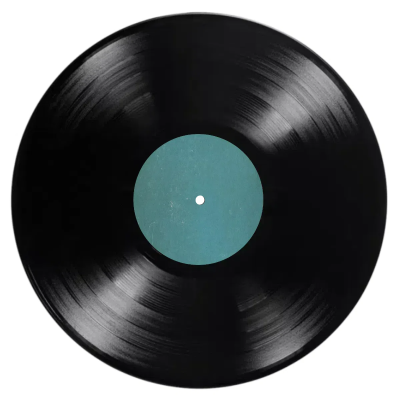 Custom Logo Analog Music High-Quality Black Vinyl Record Single Edition
