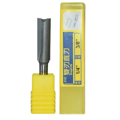 Straight Milling Cutter Woodworking Tool Cutting Slotting 1/4 Handle Trimming Machine Engraving Electromechanical Wood Milling