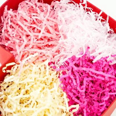 High Quality Decorative Crinkle Shredded Cut Raffia Paper Stuffing Tissue Filler Paper for Gift Box Basket