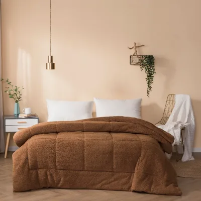 Buy Fur Sherpa Luxury Bedding Comforter Sets Duvet Comforter Set Queen Twin king Size