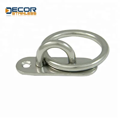 Home Interior Safety Heavy Duty Metal  Oblong Pad Eye With Ring