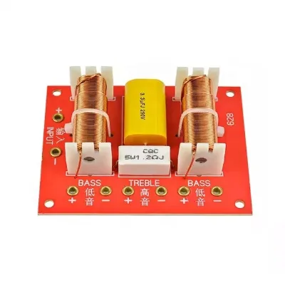 120W Speaker Crossover 3 Way Treble Dual Bass Speaker Crossovers Audio 3 Way Frequency Divider 4500Hz 6DB