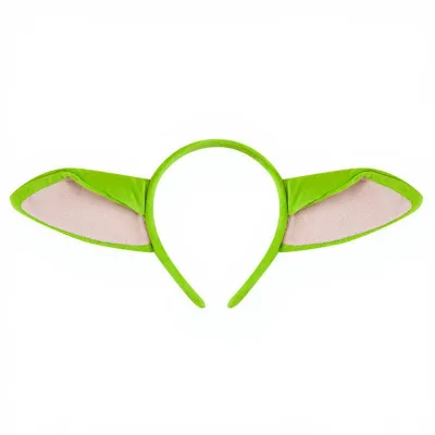 Halloween Child Cosplay Costume Accessory Green Plush Alien Ears Headband