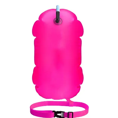 Outdoor Safety Swimming Buoy Multifunction Swim Float Bag with Waist Belt Waterproof PVC Lifebelt Storage Bag for Water Sports