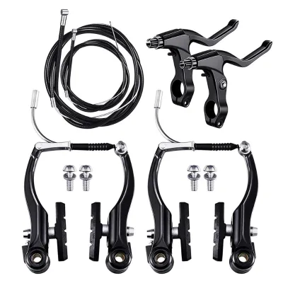 Aluminum Alloy Bicycle Parts Bicycle Brake Set with Brake Lever Levers Cables Brake Calipers