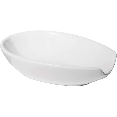 Hot Selling White Ceramic Spoon Rest for Kitchenware