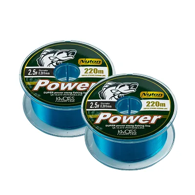 High Quality Low Price Fishing Line 220m Tackle Wire Strign Blue Nylon Wire Fishing Line