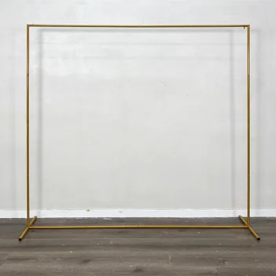 2 Meter X 2 Meter Heavy Duty Durable Metal Wedding Garden Backdrop Square Shaped Curtain Flower Stand Decorative Arch Frame