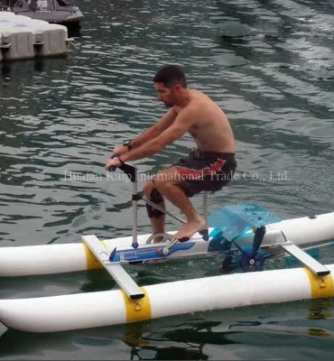 White Aluminum Alloy Frame Water Bicycle Use for Sea Family Water Games Pedal Bike for Sale
