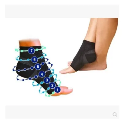 Custom Gym Sports Ankle Brace Sleeve Foot Compression Ankle Support Brace Socks