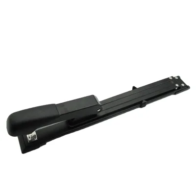 Quality Metal Half Strip Magazine Stapler Metal Manual Long Arm Reach Stapler with Long Nose for Office and Labrary