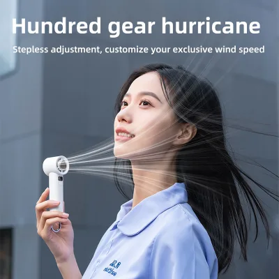 Wholesale Rechargeable 3600mAh USB Car & Household Use 100-Speed Digital Display Mini Handheld Fan Portable for Outdoor