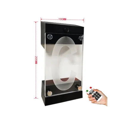 Illuminated Solar LED House Number in Acrylic 2 Modes Remote Control Solar LED House Number Lighting