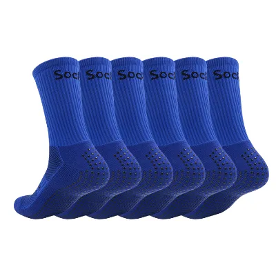 Wholesale High Quality Manufacturer Custom Cotton Colorful Basketball Football Sport Crew Grip Socks