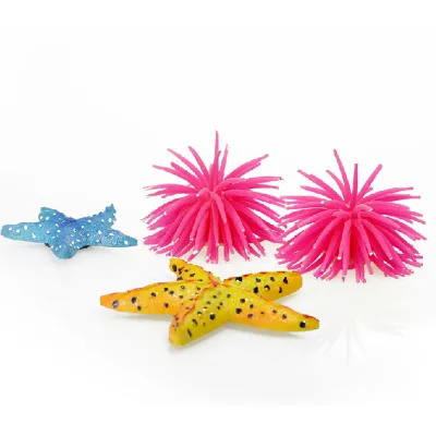 Rose Red Aquarium Decoration Soft Sea Urchin Artificial Coral Silicone Fish Tank Landscaping Ornament Guangdong