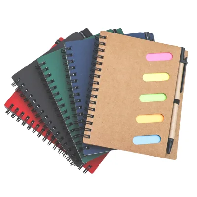 GemFully New Things 2025 Promotional Diary with Pen Memo Pad Spiral Bound Paper Cover