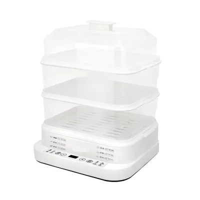 Kitchen 3-Layer 20L Digital Control Home Food Steamer with Removable Base Instant Steam Automatic Power off