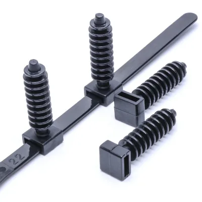 Fscat 100pcs Custom Wall Knock-In Plug Tie Holder