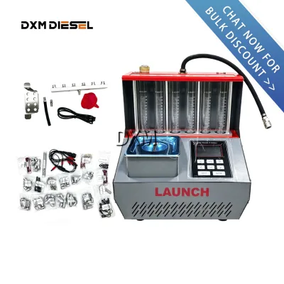 DXM Launch CNC802 Ultrasonic GDI Fuel Injector Cleaner and Tester Compatible for Universal GDI and Injector