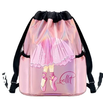 Children's Dance Bag New High Capacity Backpack Ballet Training Suit Storage Bag Girls' Laser Dance Bag
