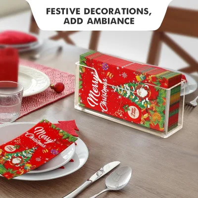 Acrylic Disposable Guest Towel Napkin Holder Waterproof Splashing Resistant Modern Design for Bathroom Dining Table