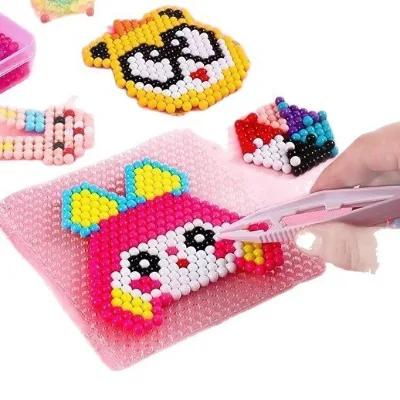 Xiawei Luminous Magic Beads Cartoon Cute Theme Scratch Sand Painting Paper Glue Boxed Packaging Children's Girl's Bean Toy