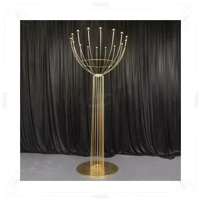 FSDKX Popular Metal Mirror Gold Cake Stand Wedding Set Cake Stands and Dessert Displays for Wedding Event Cakes
