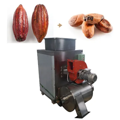 Cocoa Bean Cutting Cocoa Bean Peel Breaking Peeling Machine