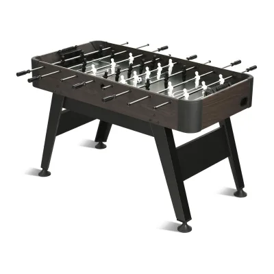Kids Teens Adults Full Size Home Game Room Construction Wood Grain Finish Family Soccer Game Table