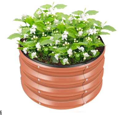 Large 2 X 2 X 1 Feet Galvanized Metal Raised Garden Bed Kit Outdoor Rose Planter for Vegetables Grow Bags