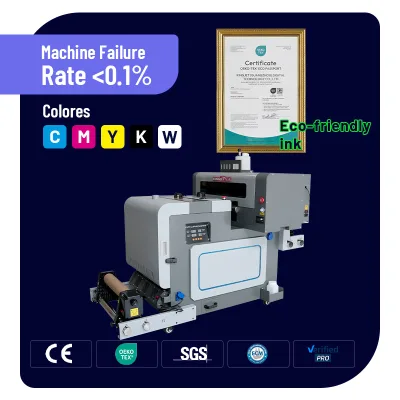 A3 Dtf Printer with Ink 33 Cm 40cm Hot Peel PET Cold Heat Films Dtf Printer for Fabric Textile