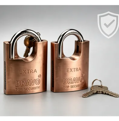 High Quality Antique Bronze Shoulder Protect Padlock 40-70mm Bravo Brand Zhejiang Origin