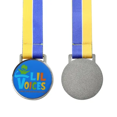 Sublimation Custom No Mould Fee Resin Zinc Alloy Competition Prizes Metal Medal with Ribbon